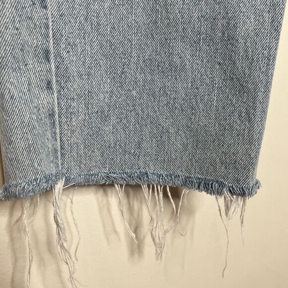 Revice Straight Leg High Rise Raw Hem Jeans Women’s 26 Light Wash - Picture 4 of 8